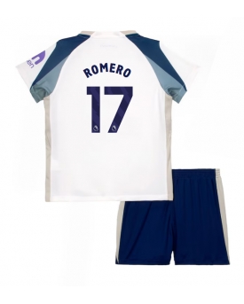 Tottenham Hotspur Cristian Romero #17 Maglia Gara Casa Repliche 2025-26 Bambino Maniche Corte Tottenham Hotspur Cristian Romero #17 Maglia Gara Casa Repliche 2025-26 Bambino Maniche Corte